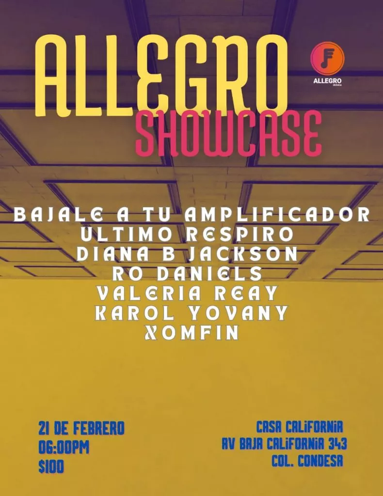 Allegro Showcase Casacali Feb